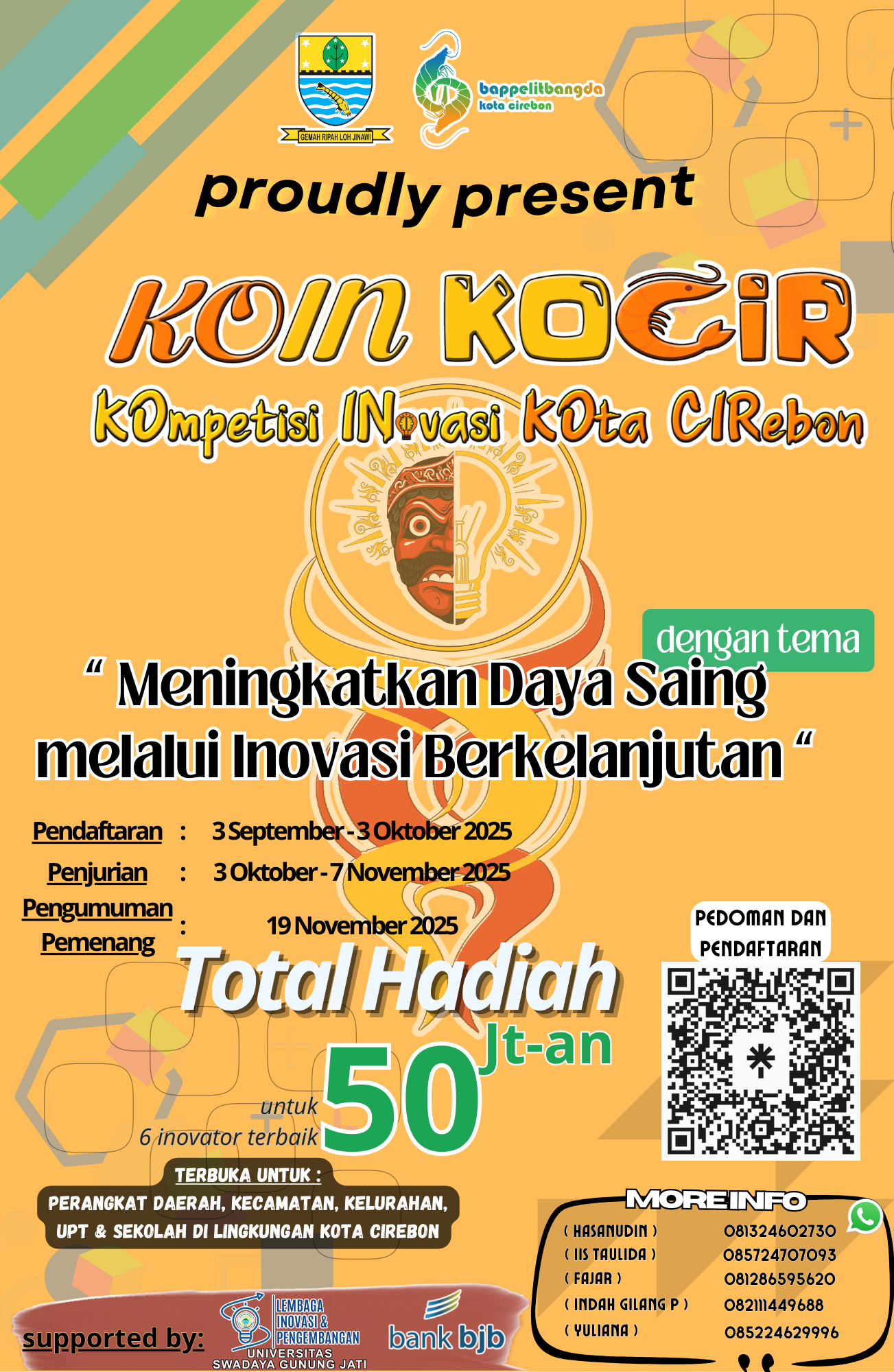 Brosur Kompetisi Inovasi Kota Cirebon (KOIN KOCIR) 2025